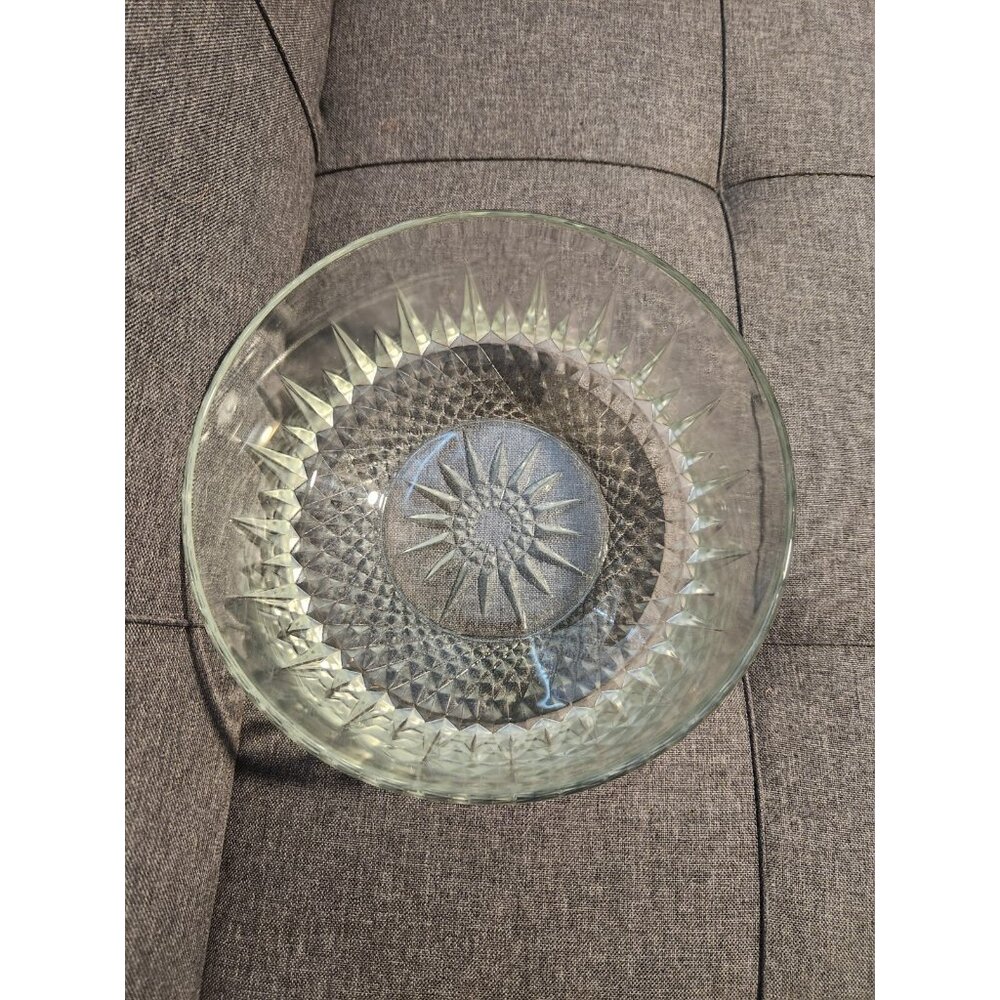 Vintage Arcoroc Decorative Glass Bowl Made in France